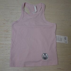 lululemon athletica Soft Pink Logo Tank Top